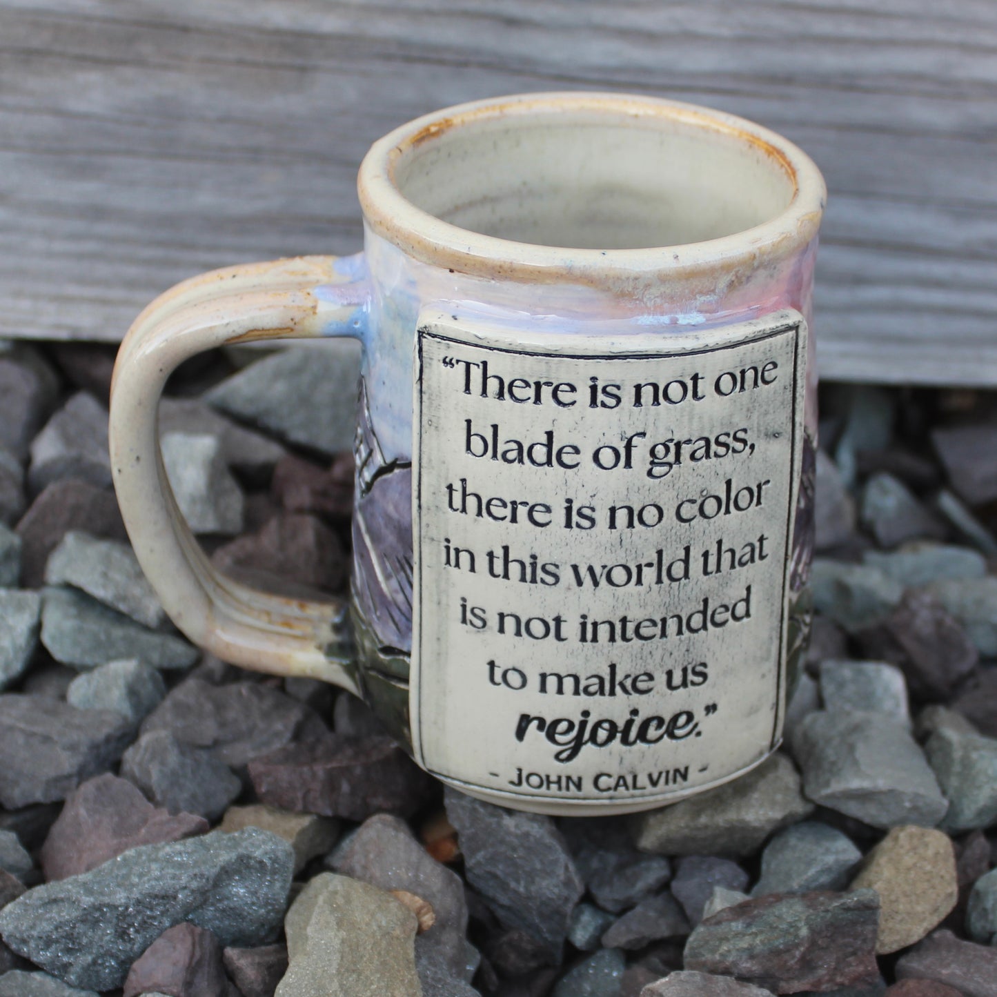 Calvin “Rejoice” Mug