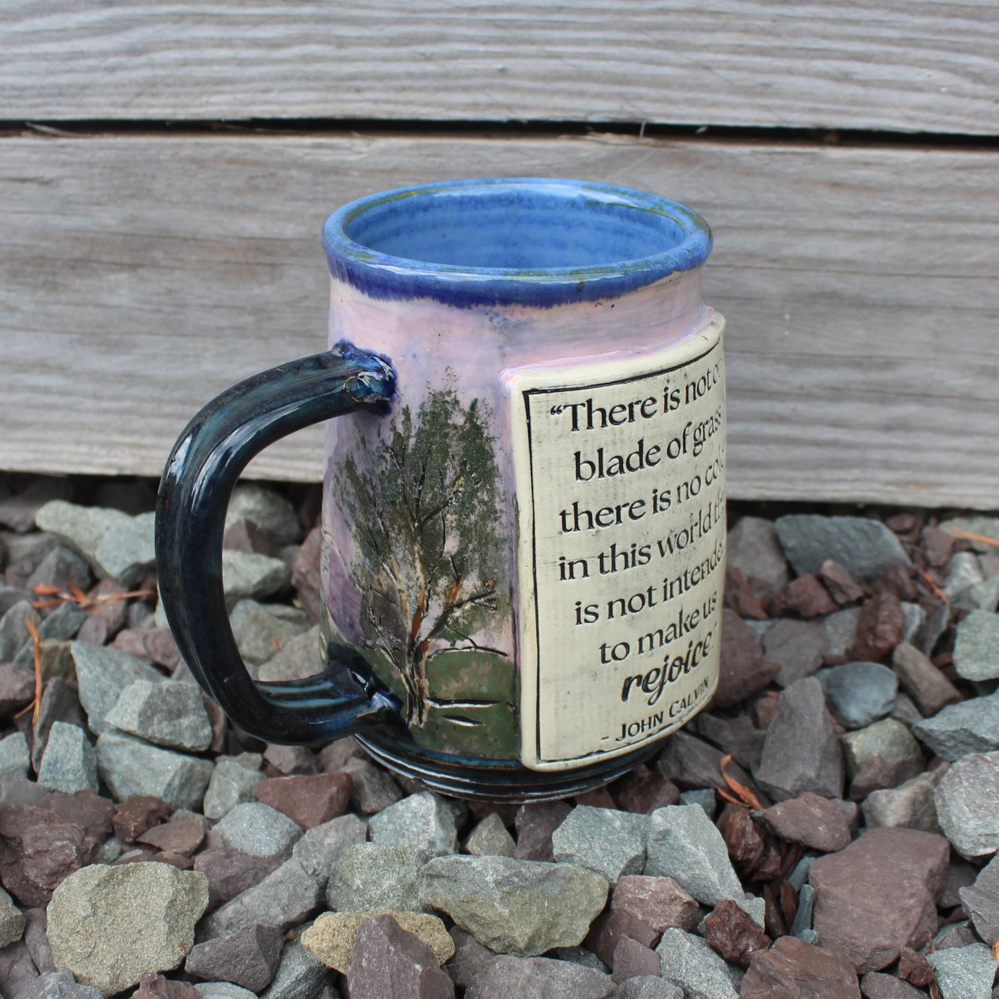 Calvin “Rejoice” Mug