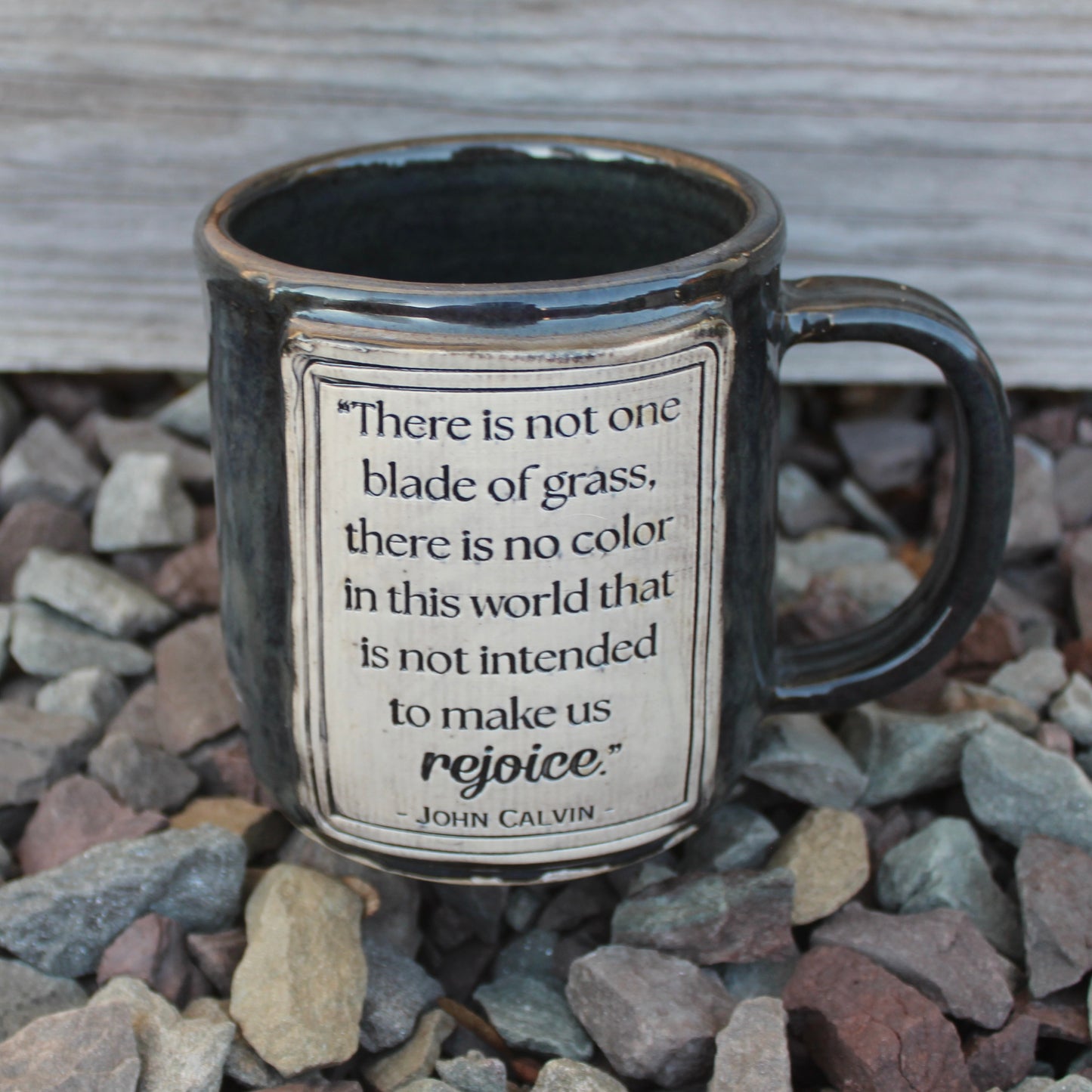 Calvin “Rejoice” Mug