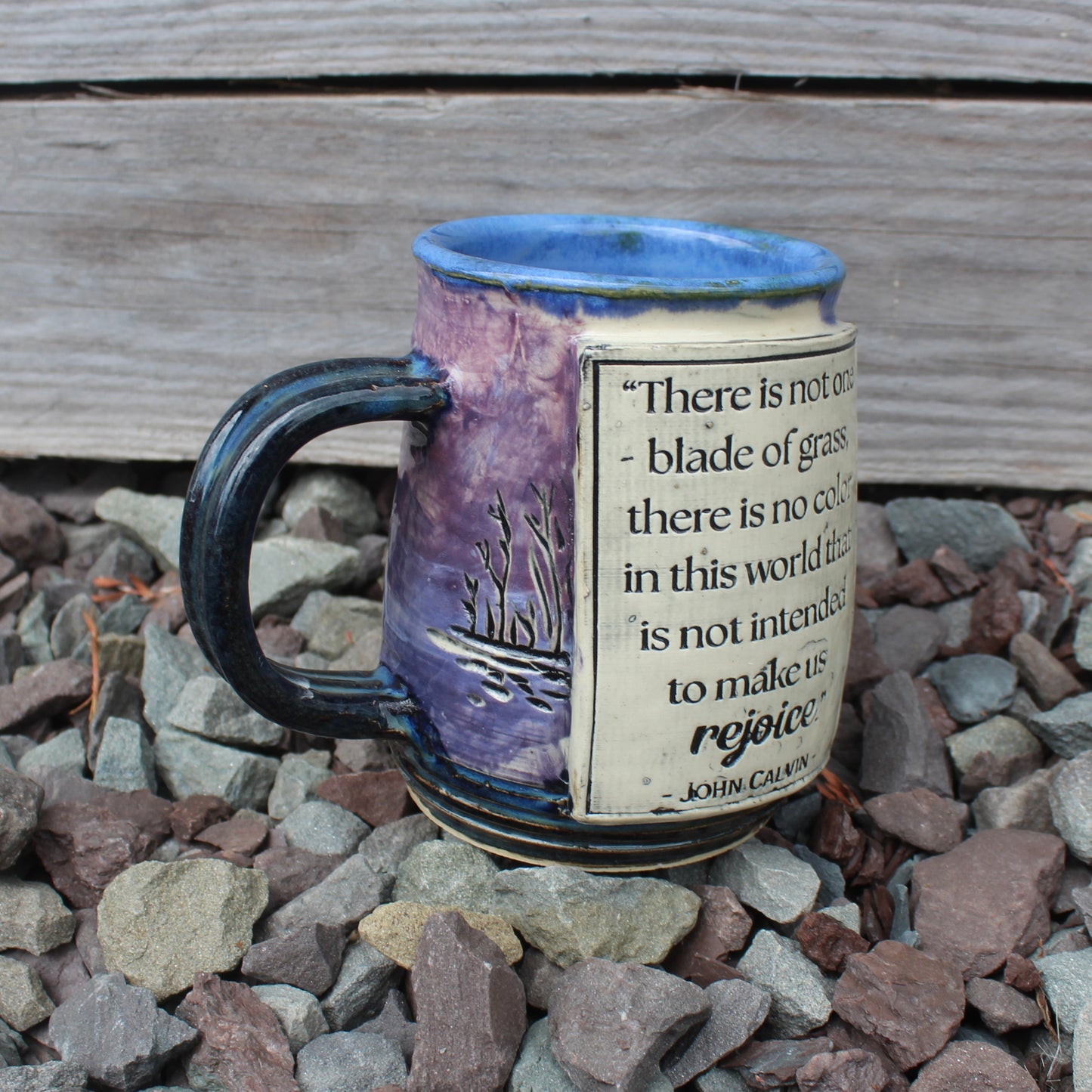 Calvin “Rejoice” Mug