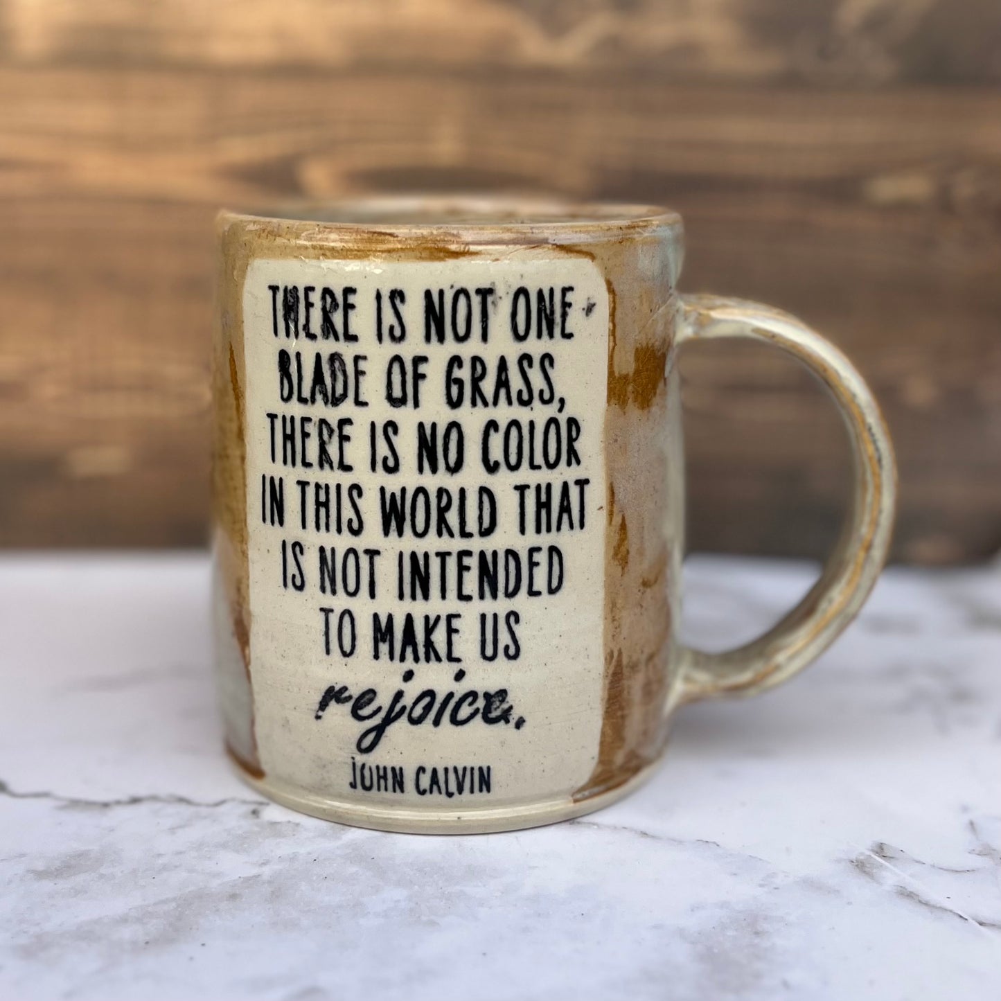 Calvin “Rejoice” Mug