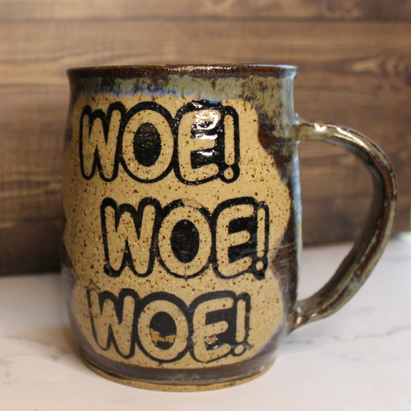 “Woe! Woe! Woe!” Mug