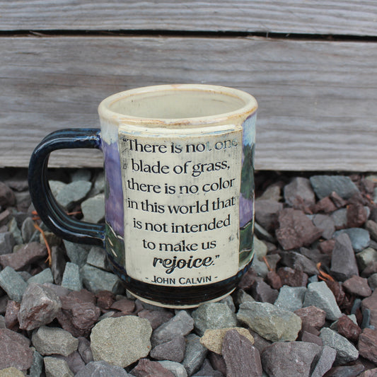 Calvin “Rejoice” Mug