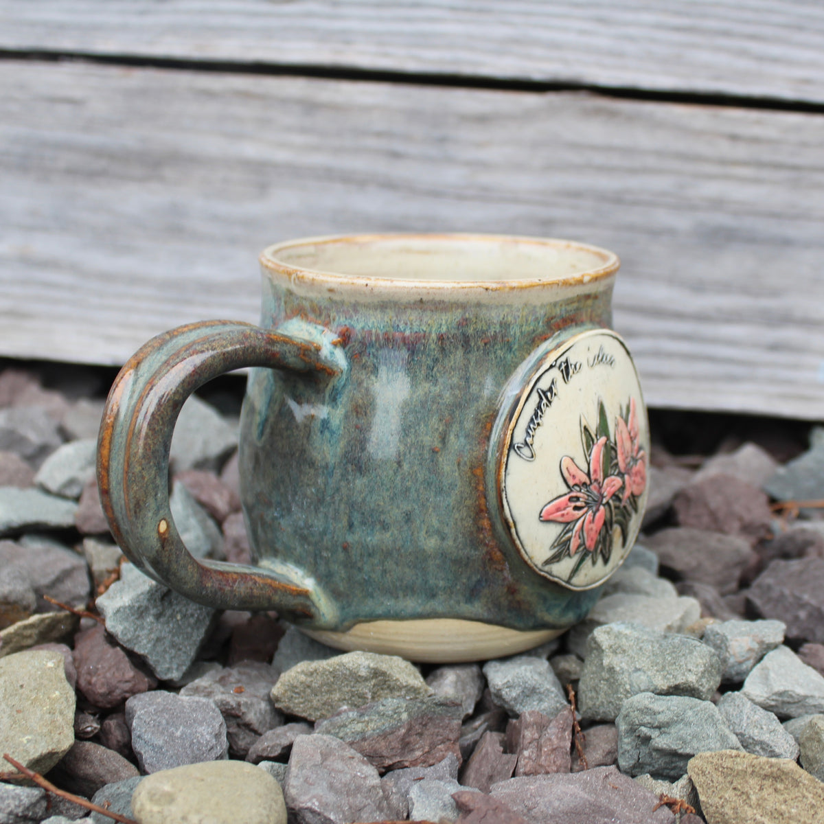 Consider the Lilies Mug
