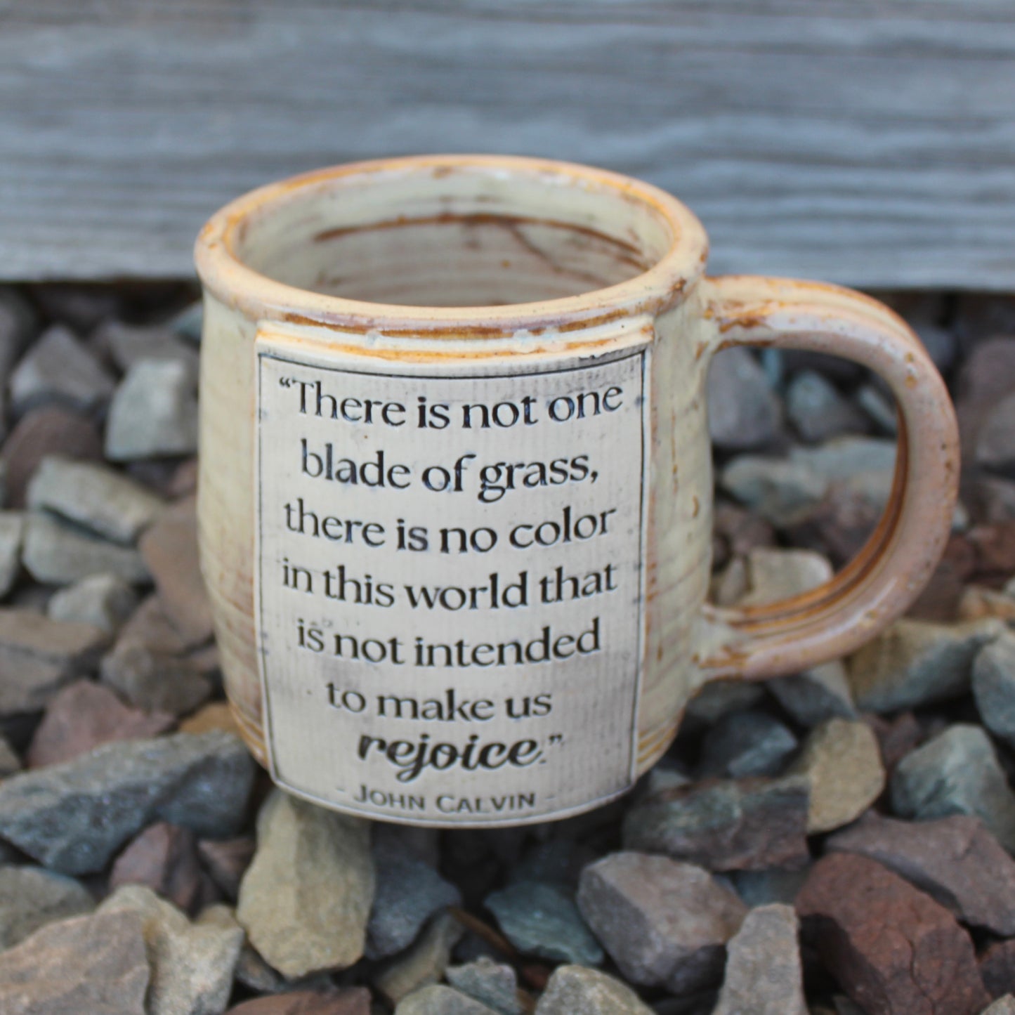 Calvin “Rejoice” Mug